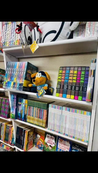 Look around and what do you see?!! Ｂｏｏｋｓ, Ｂｏｏｋｓ!  We have such a bountiful selection of ＧＲＡＤＥ ＳＣＨＯＯＬ and children’s books, just in time for 𝖡𝖠𝖢𝖪 𝖳𝖮 𝖲𝖼𝗁𝗈𝗈𝗅.  Stop by and visit us today, 2029 McCulloch Blvd, next to the Red Onion.  #ourshabbyshacklhc #readmorebooks 📚